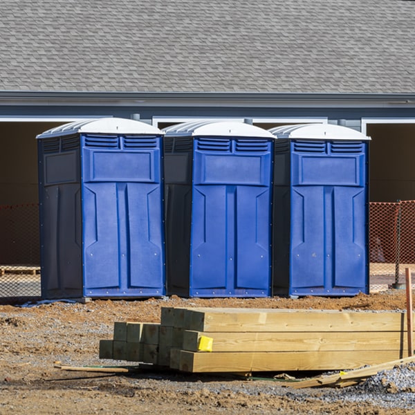 what is the cost difference between standard and deluxe portable restroom rentals in Stone Lake